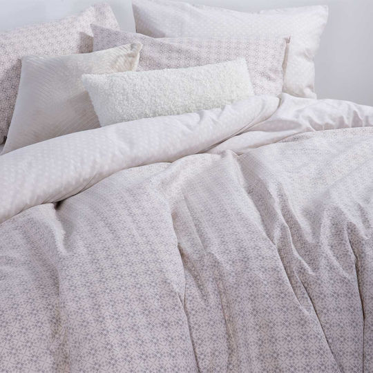 Nef-Nef Homeware Sheet Sets Single with Elastic 100x200+35cm. Module Ecru 3pcs