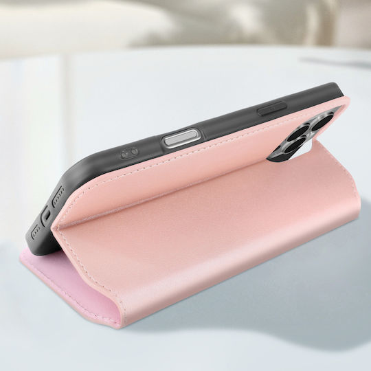Avizar Hülle iPhone 16 Pro Klappetui Kartenhalter Video-Halter Roségold