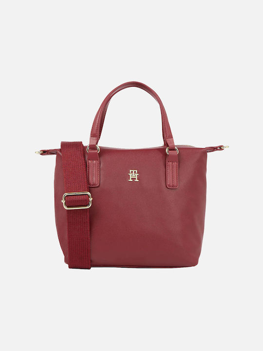 Tommy Hilfiger Poppy Women's Bag Tote Hand Burgundy