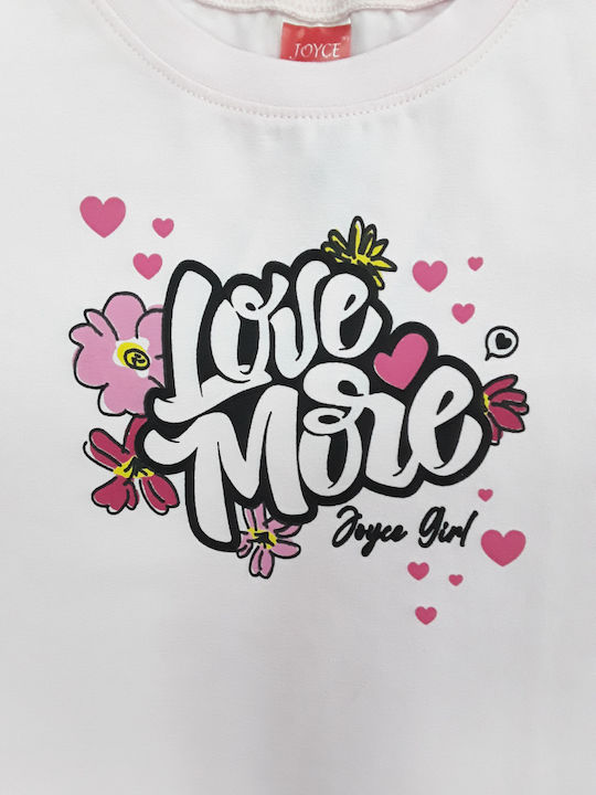 Joyce Παιδικό Σετ με Σορτς Pink 2τμχ