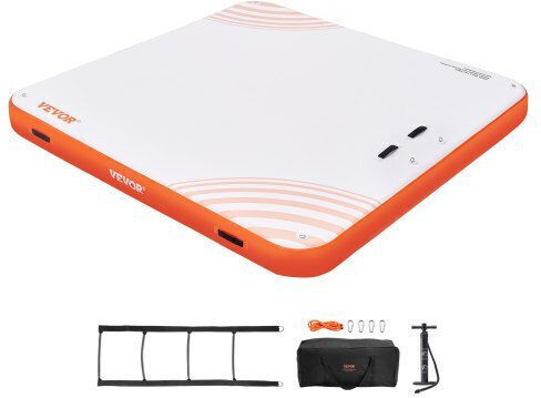 Vevor Vevor Inflatable Pool Mattress for 2 People White 304.8x304.8cm