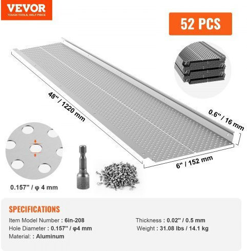 Vevor TGGBLYC620852YXEMV0 Υδρορροή