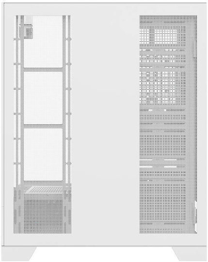 Darkflash DY450L PRO Gaming Middle Tower Carcasă Calculator cu Fereastră Laterală și Iluminare RGB Alb