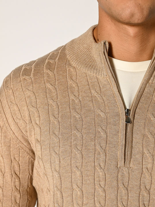 Langarm Beige Pullover