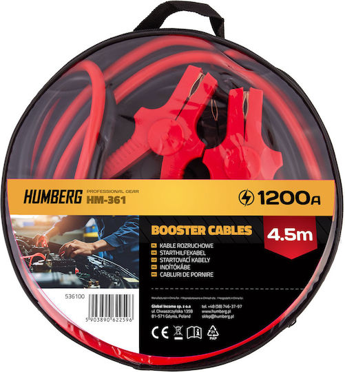 Humberg Car Jumper Cables 1200A 4.5m
