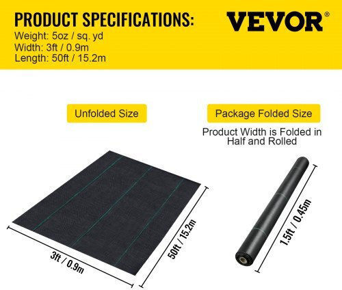 Vevor FCB-0.9M15.2M-5OZV0