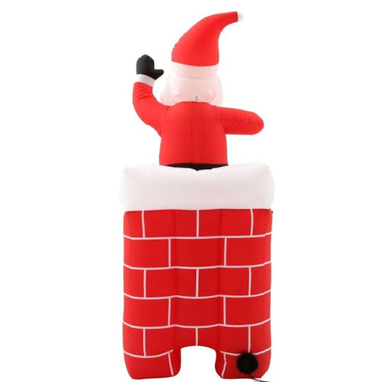 Inflatable Illuminated Santa Claus Electric Red Decorative