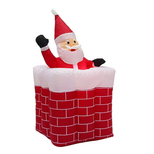 Inflatable Illuminated Santa Claus Electric Red Decorative