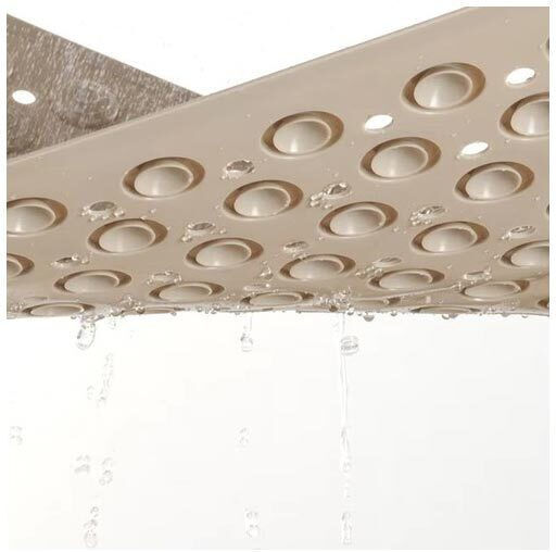 Bathtub Non-slip with Suction Cups Beige 36x69εκ.
