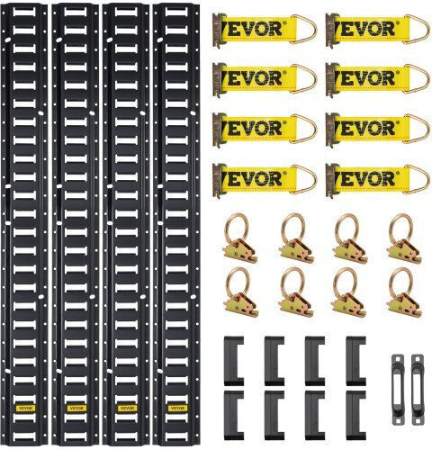 Σετ Δεσίματος Vevor E Track 30 Τεμ 5ft Ράγες & Αξεσουάρ Ασφάλισης Φορτία Μοτοσυκλέτες & Ποδήλατα Hspse5ft28pcsyvr0v0