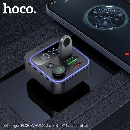 Hoco FM Car Transmitter E85 with Bluetooth / USB