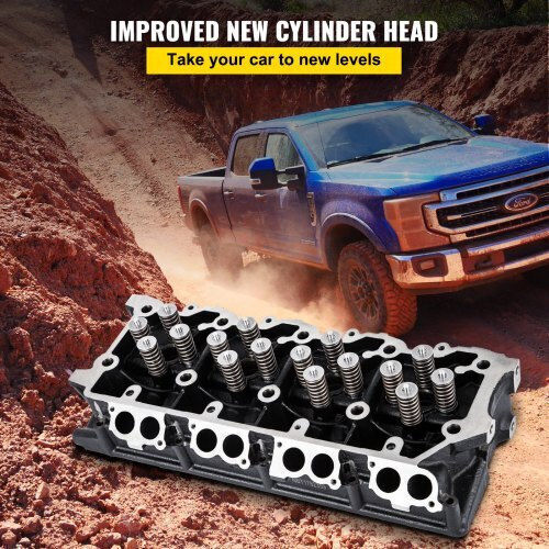 Assembled Cylinder Head Vevor 6.4l Ford F250-f550 08-10 Qmsgzc08-10ft6.4lv0