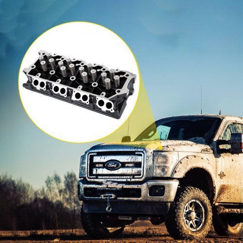 Assembled Cylinder Head Vevor 6.4l Ford F250-f550 08-10 Qmsgzc08-10ft6.4lv0