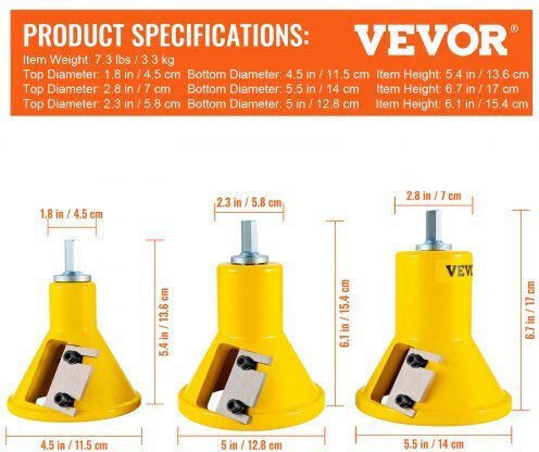 Vevor Set Accesorii de Tăiere Unelte pentru Tăiere Dreaptă în Lemn \ Aluminiu 4mm 8buc