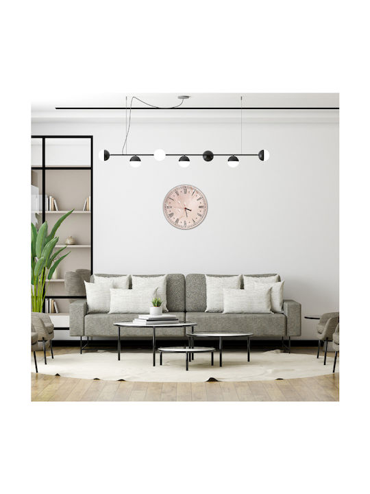 Wall Clock Living Room Kitchen Home Decoration Delicate Flowers 30cm