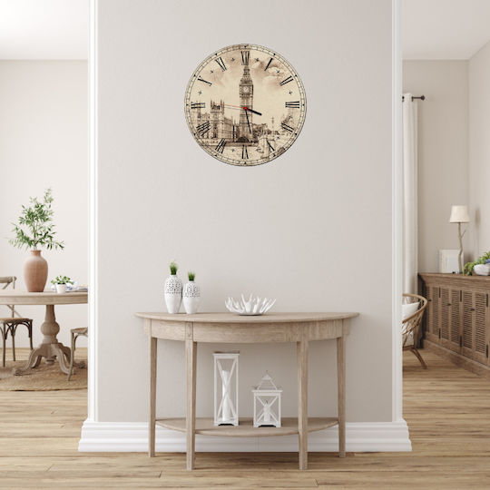 Wanduhr Wohnzimmer Retro Vintage Dekoration Schlafzimmer 30cm