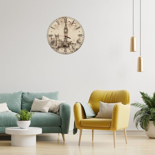 Wanduhr Wohnzimmer Retro Vintage Dekoration Schlafzimmer 30cm