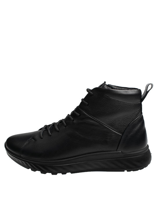 Boxer Leather Black Men's Boots