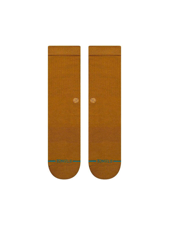 Stance Icon Athletic Socks Brown 1 Pair