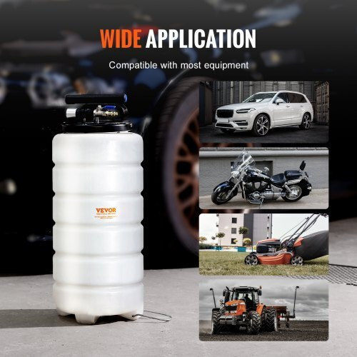 Vevor 15L Pneumatic Manual Fluid Extractor Oil Change for Cars Sdcyq15lqd20caed3v0