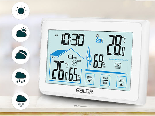 Weather Station Display Bd-910 White