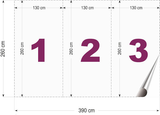 Pastell Tapete Kinderzimmer Glückliche Häschen Regenbogen 260x390
