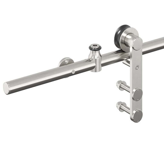 Sliding Door Mechanism Silver 183 cm Stainless Steel