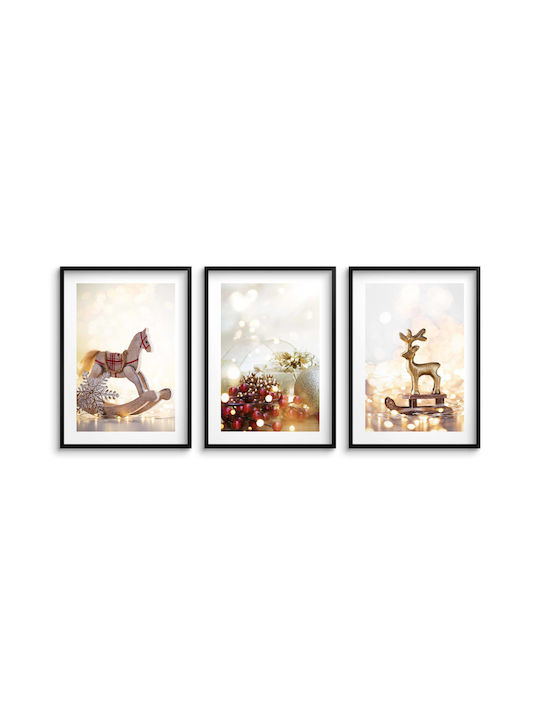 Weihnachtsposter Weihnachtsdekorationen Wohnzimmer 3x50x70