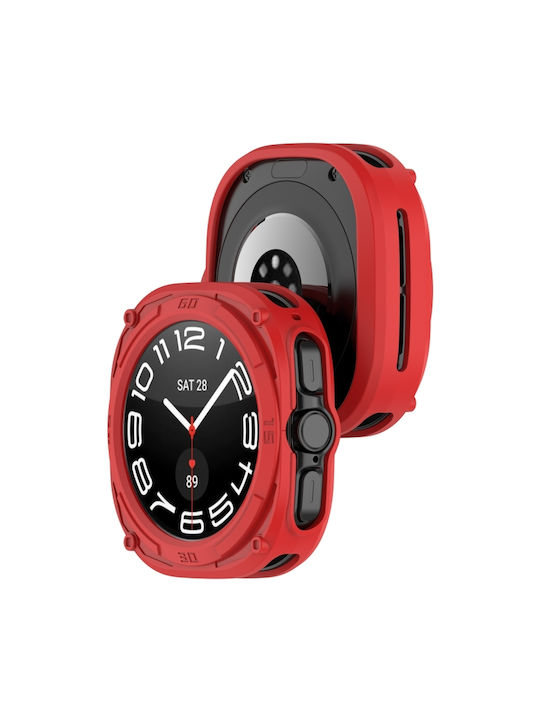 Silikonhülle in Rot Farbe für Samsung Galaxy Watch Ultra 47mm