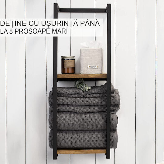 Ραφιέρα Μπάνιου Μονή Επιτοίχια ​5.5x5.5cm Inox Ροζ