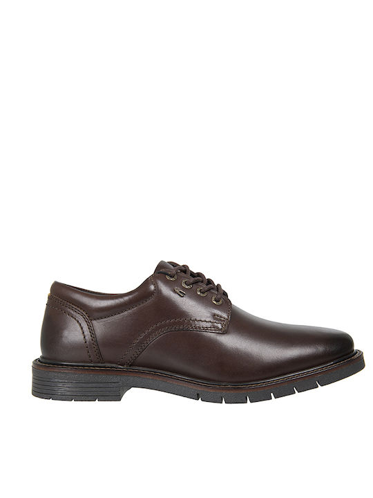 Men's Leather Casual Shoes Burgundy