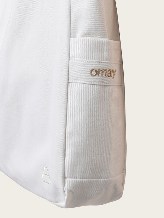 Omay Stoff Strandtasche Weiß Omay Stoff Strandtasche Weiß