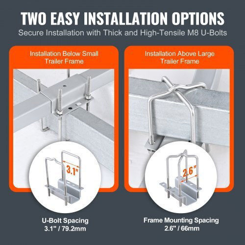 Vevor Adjustable Boat Trailer Guides 2pcs Galvanized PVC Pipes Ctcdgdlx40yc6jv7gv0