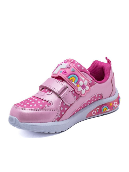 Παιδικά Sneakers με Σκρατς Ροζ