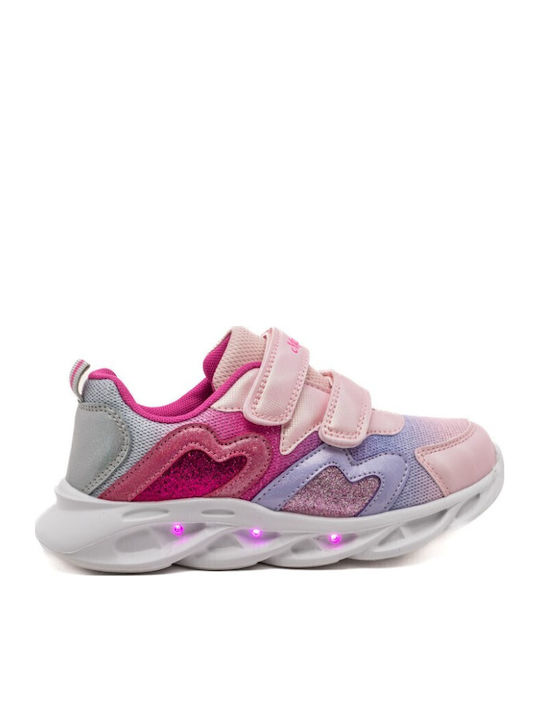 Παιδικά Sneakers με Σκρατς Ροζ