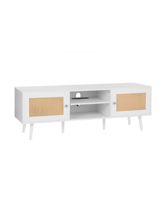 TV Stand White M140xD50xH50cm Vevor
