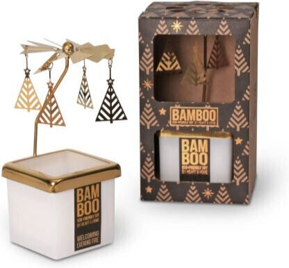 Heart & Home Χριστоулгенски свещи и свещници Свещ Bamboo с въртележка