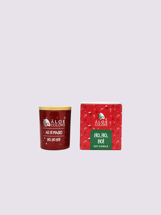 Aloe Colors Ho Ho Ho Christmas Red Candle 220gr