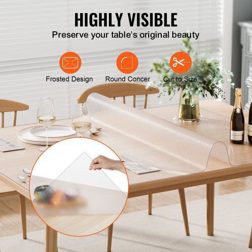 Vevor Προστατευτικό Τραπέζι 42x60cm Πλαστικό 1.5mm Ματ Zfxpvczb42x6f49bkv0