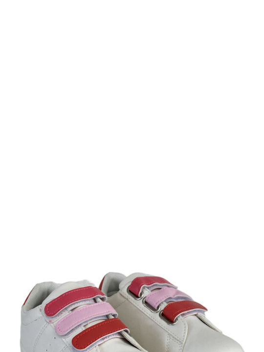 Meridian Kids Sneakers with Pink Velcro