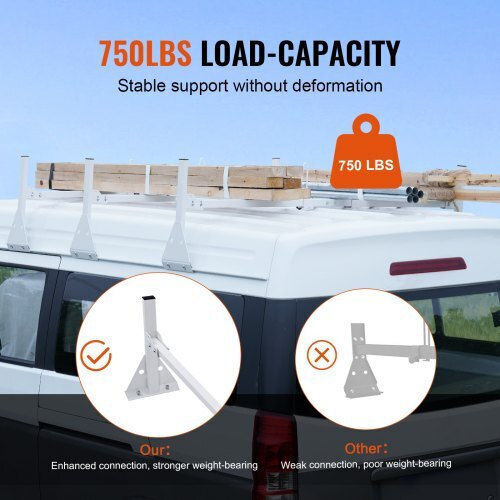 Van Roof Rack Vevor 3 Bars 340 Kg Chevrolet Express Etc Xshch474837508sg0v0
