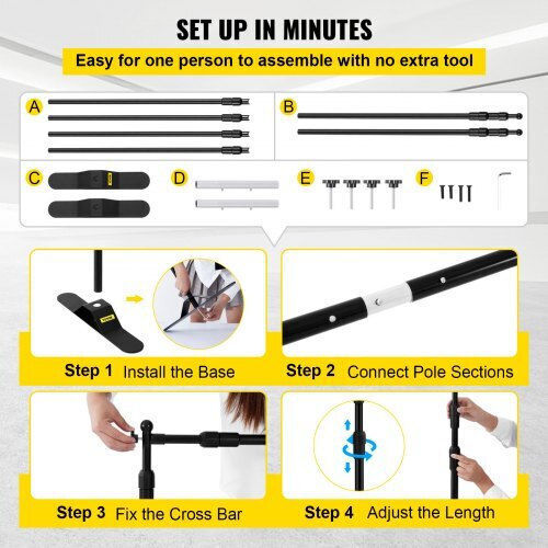 Adjustable Banner Stand 8ft Vevor Carrying Bag Dm-abszsj00000001v0