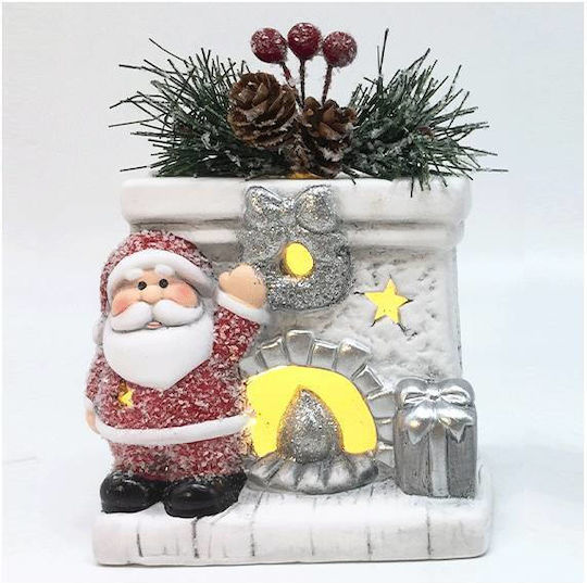 +Efo Christmas Ceramic Battery Lantern 12.8x9.8cm 2pcs