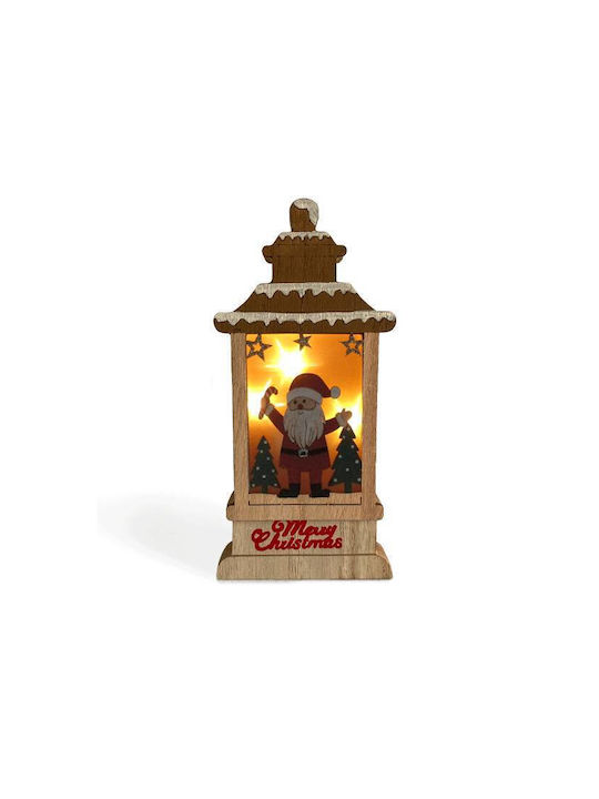 +Efo Christmas Wood Battery Lantern 20x10cm