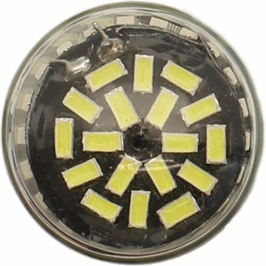 Биполярна LED Canbus крушка 1157 Bay15d 144 SMD 12-24V 2880lm 6000K студено бяло 1 брой OEM