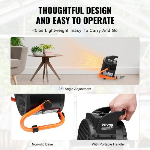 Vevor Βιομηχανικό Ηλεκτρικό Αερόθερμο 2kW