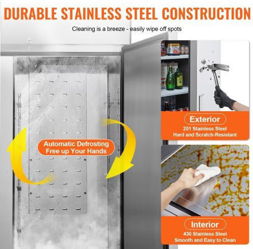 Vevor Commercial Refrigerator Cabinet with 2 Doors