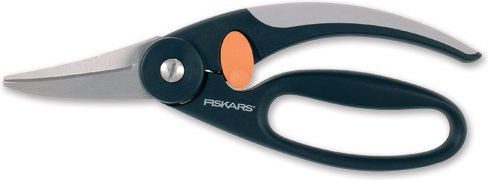 Fiskars SP45 Gartenschere Typ Ratsche Mit 21,8cm Scherlänge