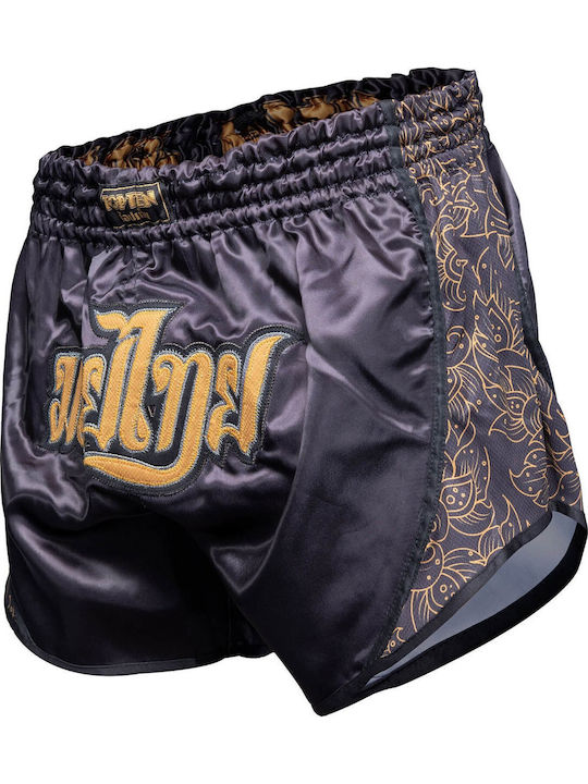 Top Ten Nong Han Men's Kick/Thai Boxing Shorts Black