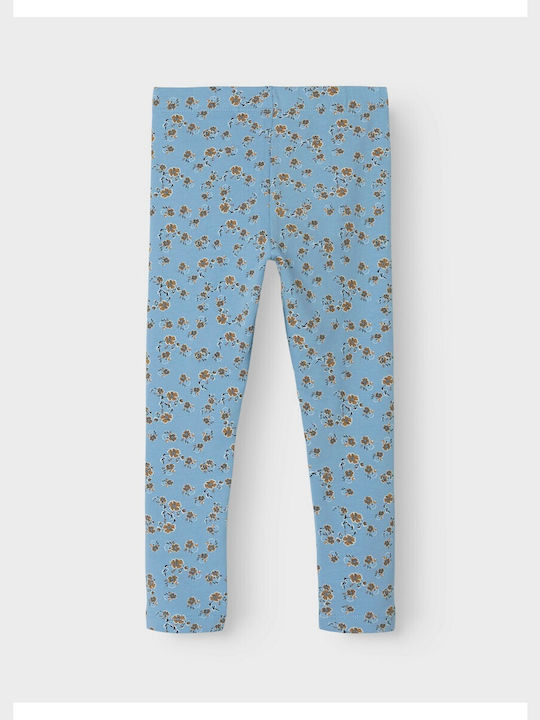 Name It Kids Long Legging Floral Light Blue